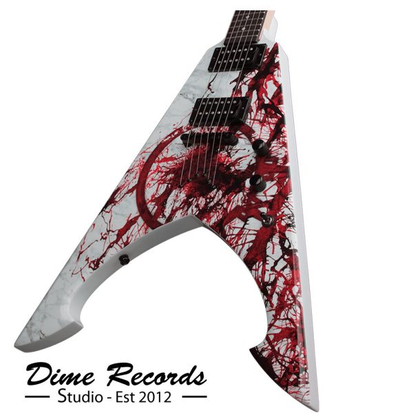GUITARRA MICHAEL AMOTT  TYRANT X - SPLATTER - Imagem 3